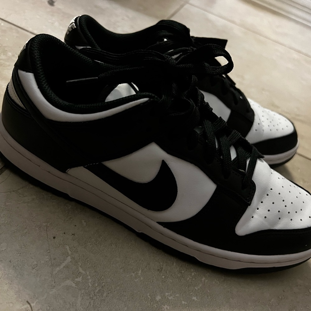 Hardly Worn Panda Low Dunks Size 10 - image 1